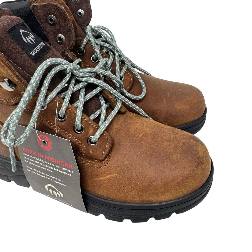 Wolverine Women's Carlsbad Waterproof Leather Boots New In Box Size 8.5 WIDE - Picture 3 of 8